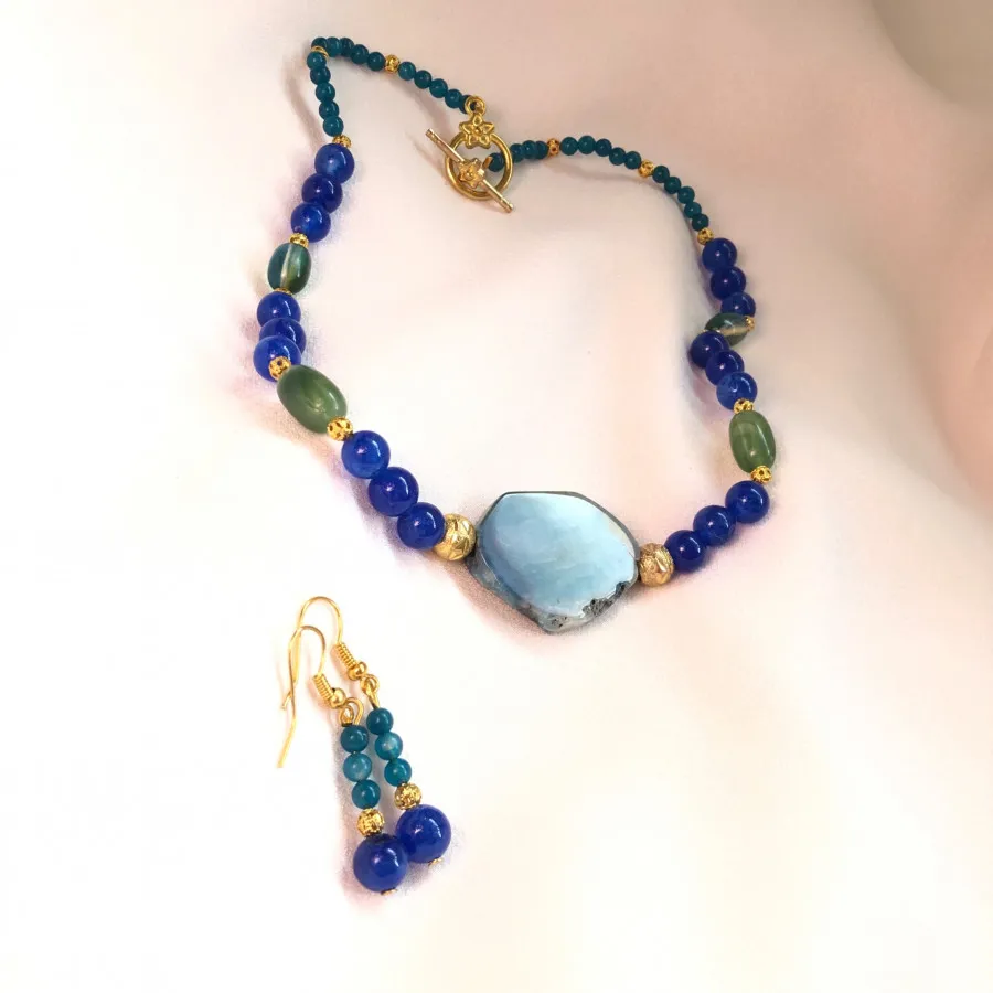 ست گردنبند و گوشواره عقیق