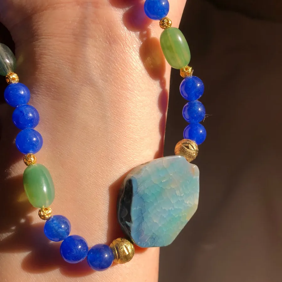 ست گردنبند و گوشواره عقیق