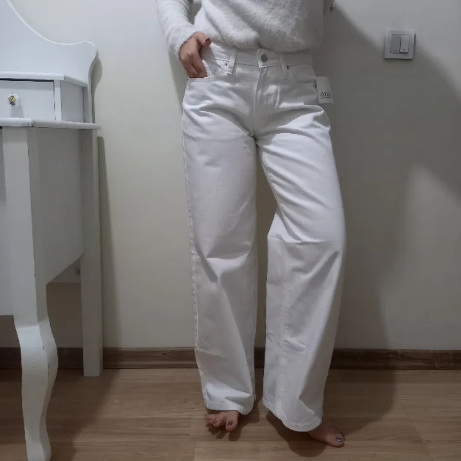 شلوار جین سفید وارداتی