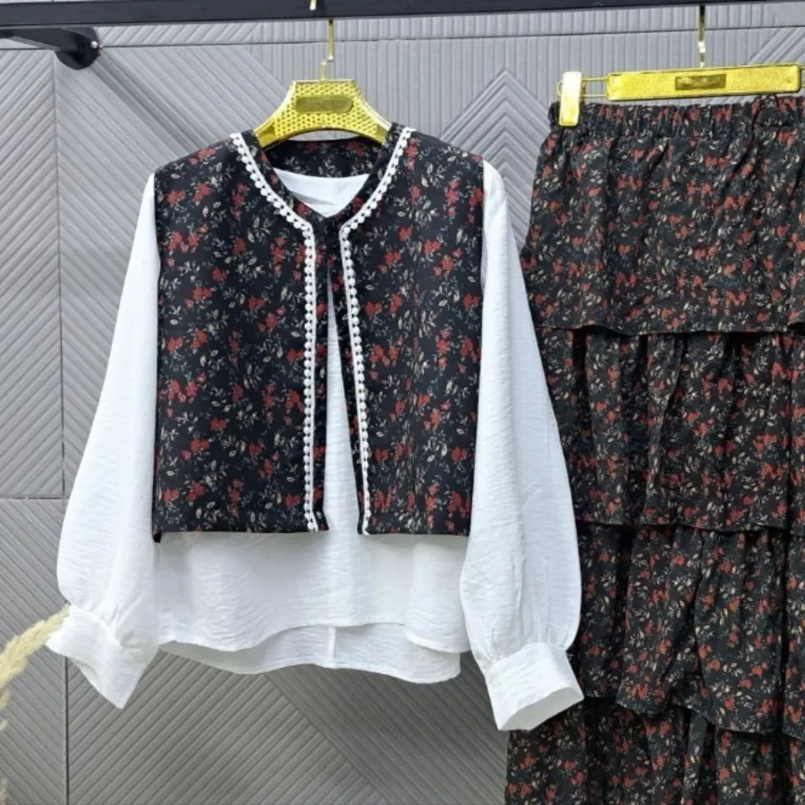 شومیز جلیقه دامن