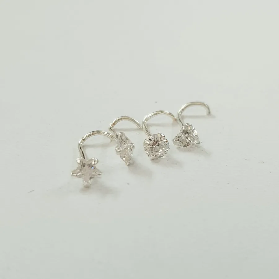 پک پیرسینگ بینی نقره 925