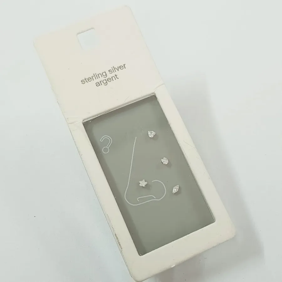 پک پیرسینگ بینی نقره 925