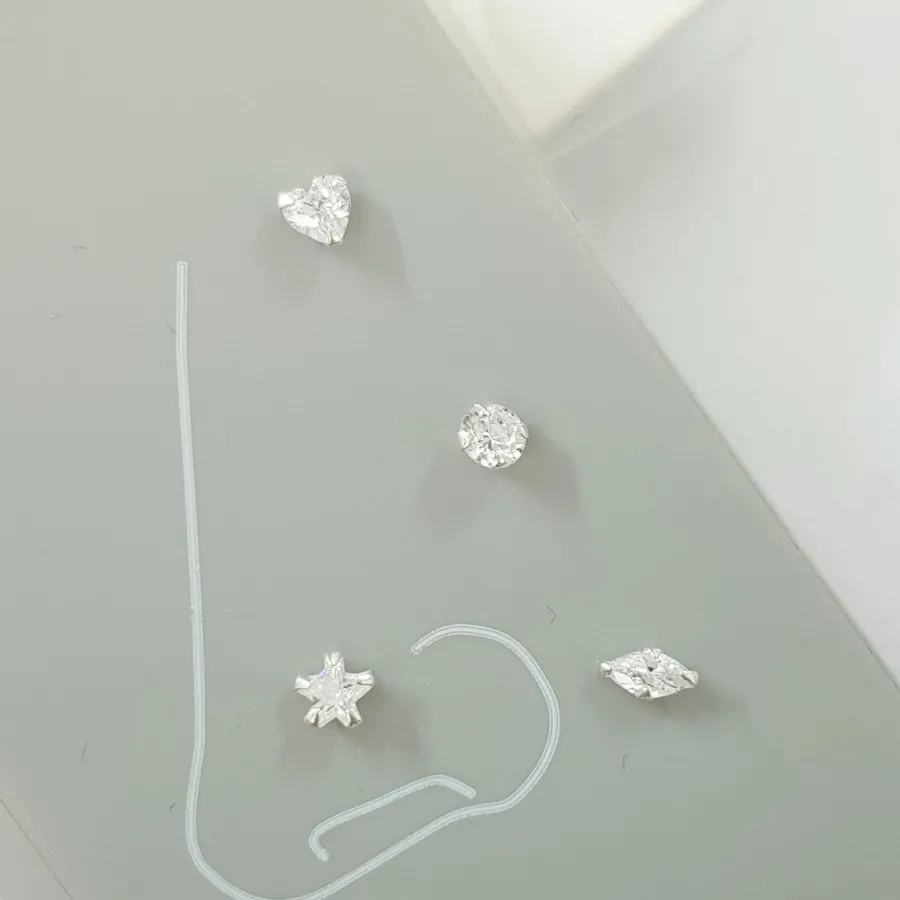 پک پیرسینگ بینی نقره 925