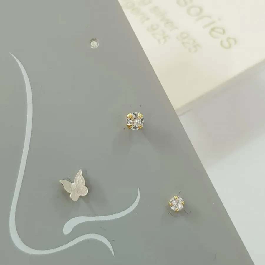 پک پیرسینگ بینی نقره 925