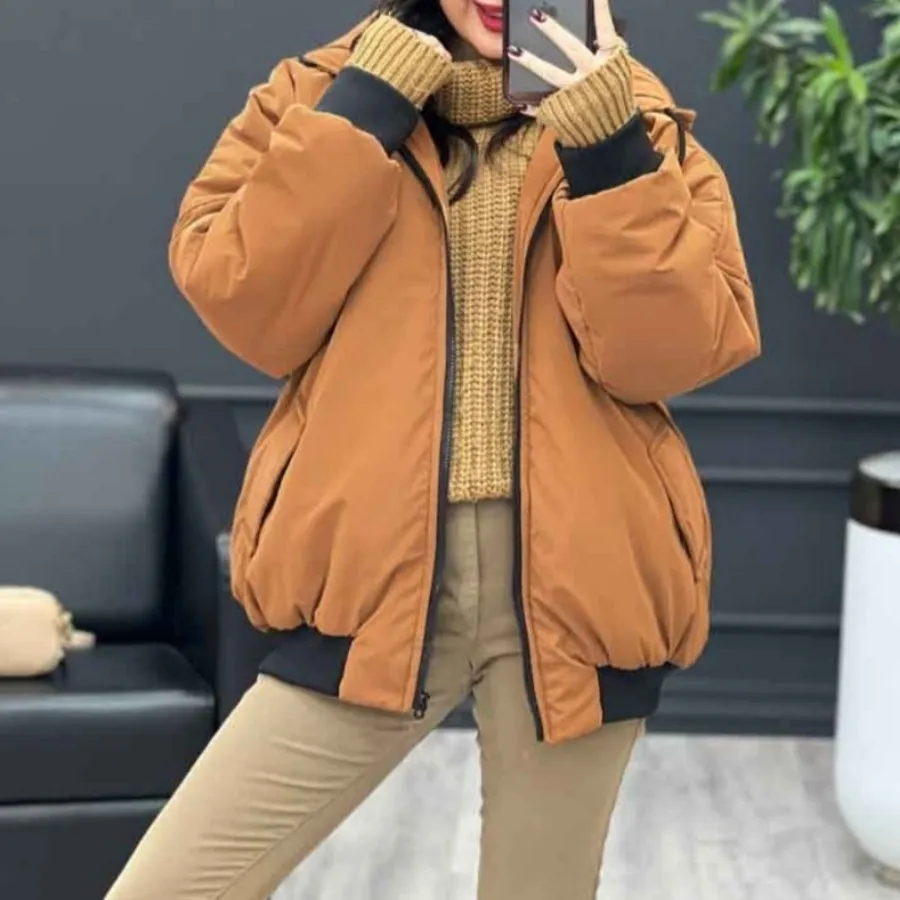 کاپشن سیلیکونی کلاه دار