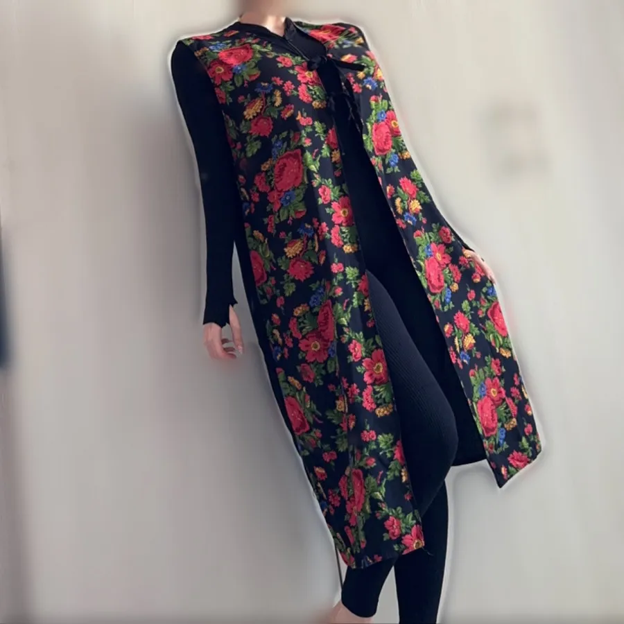 مانتو نخی گلدار