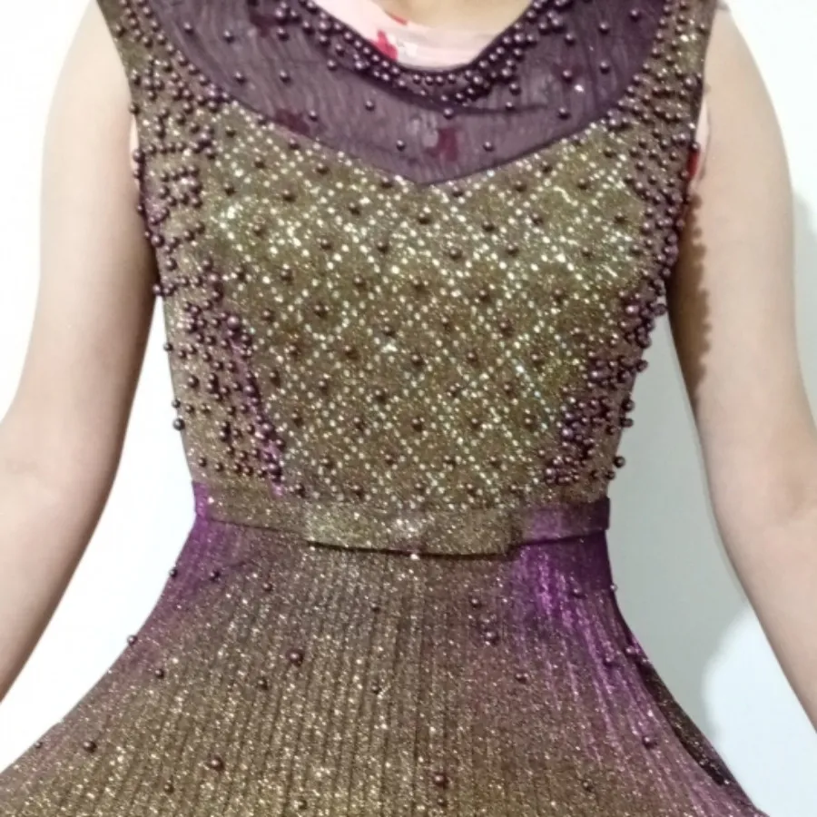 لباس مجلسی سنگ کاری شده