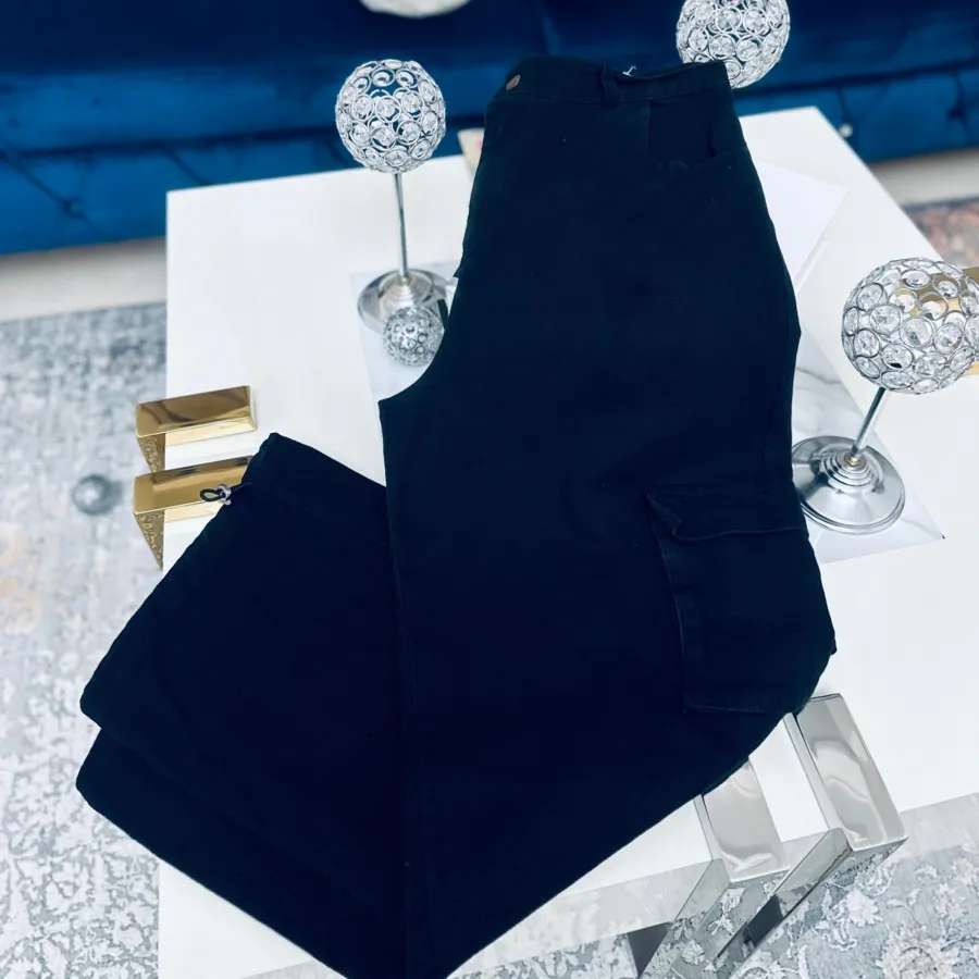 شلوار کارگو کتان ترک