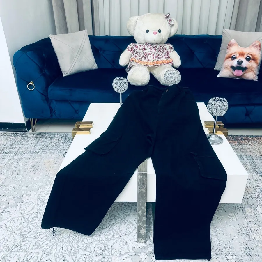 شلوار کارگو کتان ترک