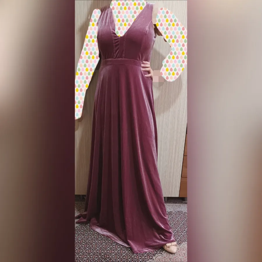 پیراهن مجلسی مخمل USA