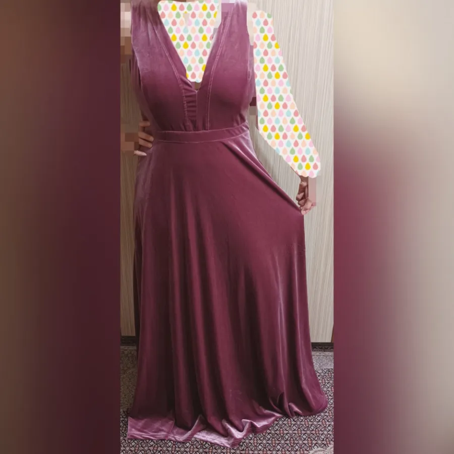 پیراهن مجلسی مخمل USA