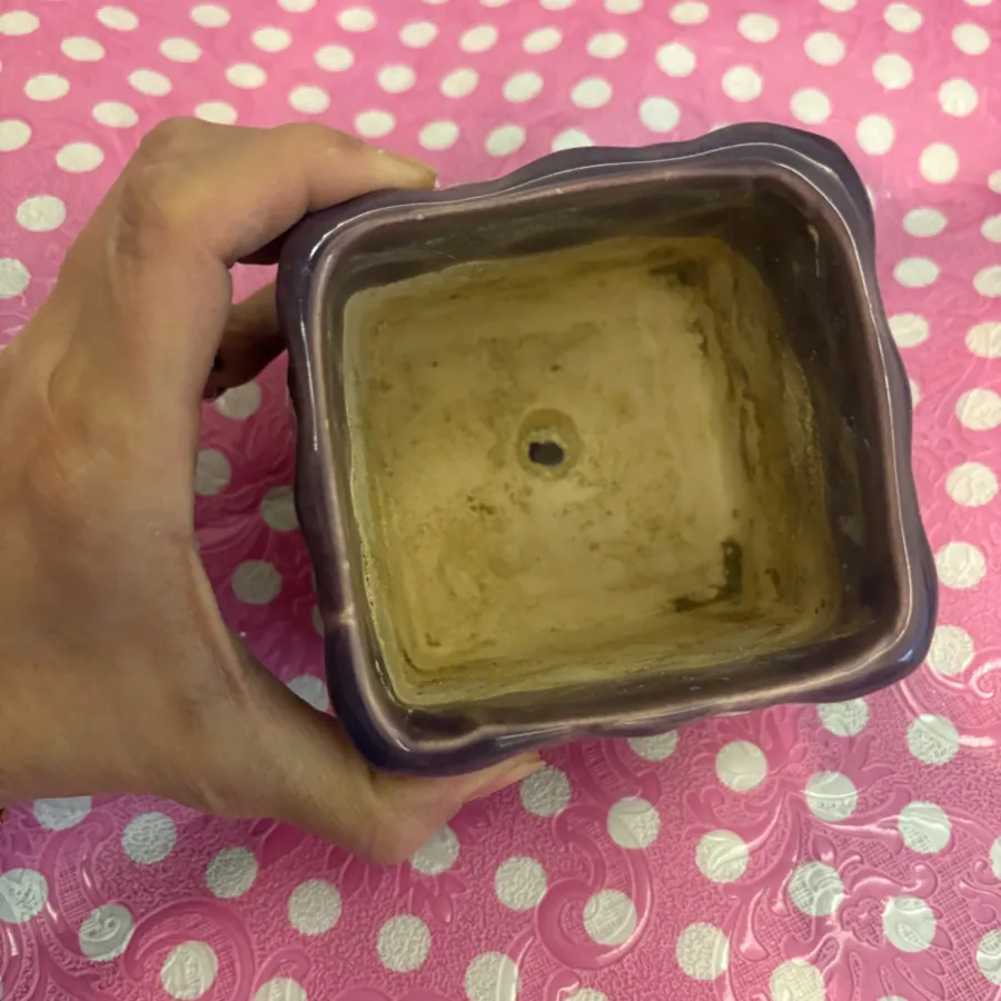 گلدان سرامیکی بنفش