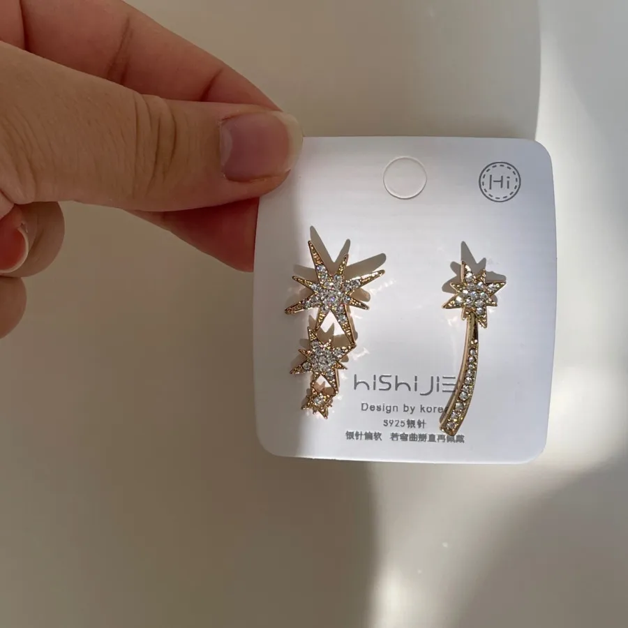 گوشواره میخ نقره ستاره