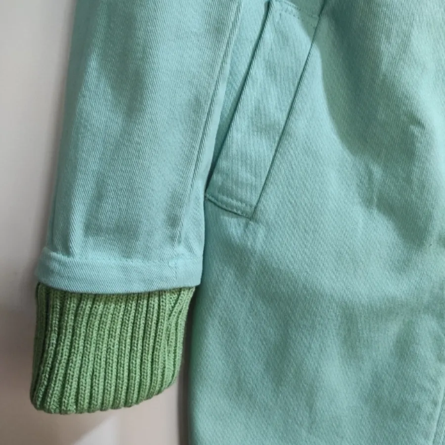 مانتو پاییزی یقه بافت