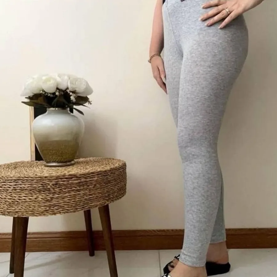 شلوار نخ پنبه ملانژ