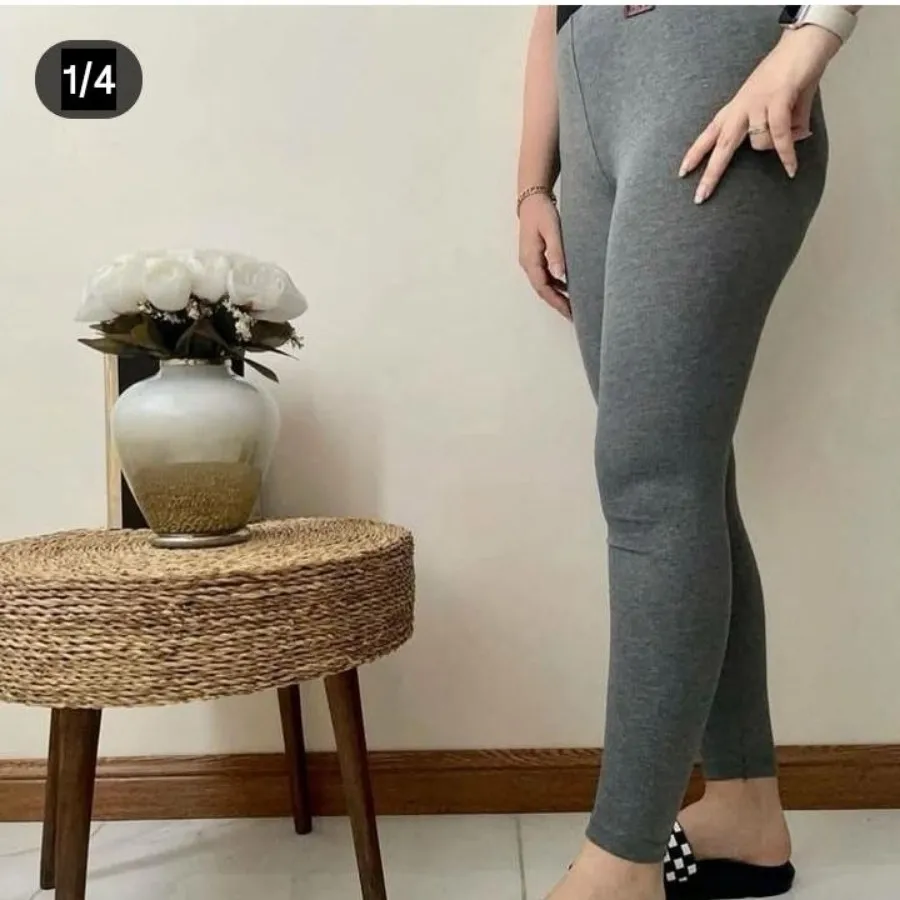 شلوار نخ پنبه ملانژ