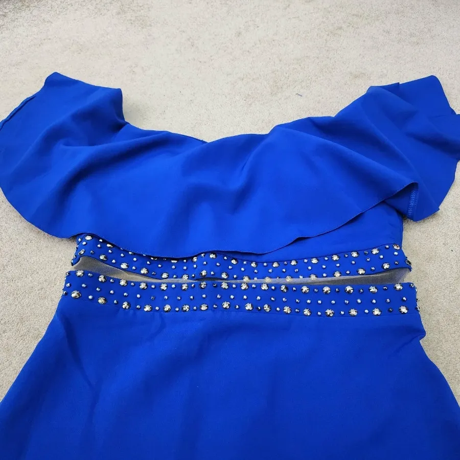 پیراهن مجلسی آبی