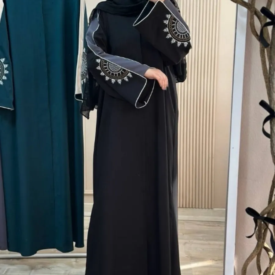 مانتو عبایی مجلسی مشکی