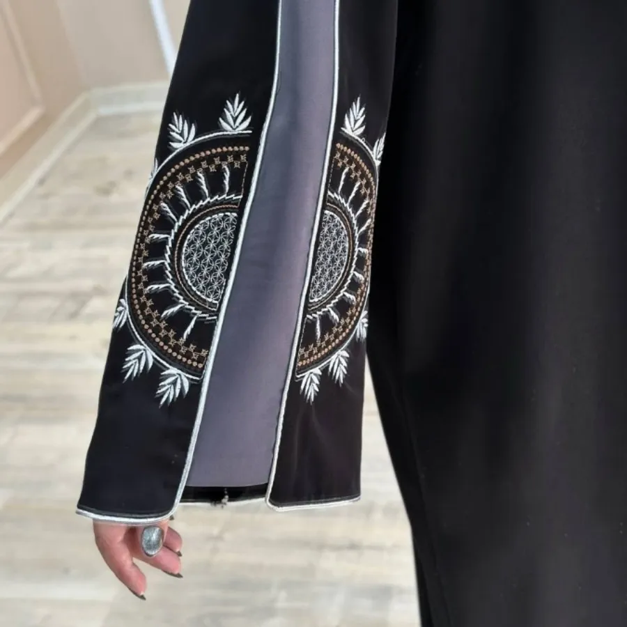 مانتو عبایی مجلسی مشکی