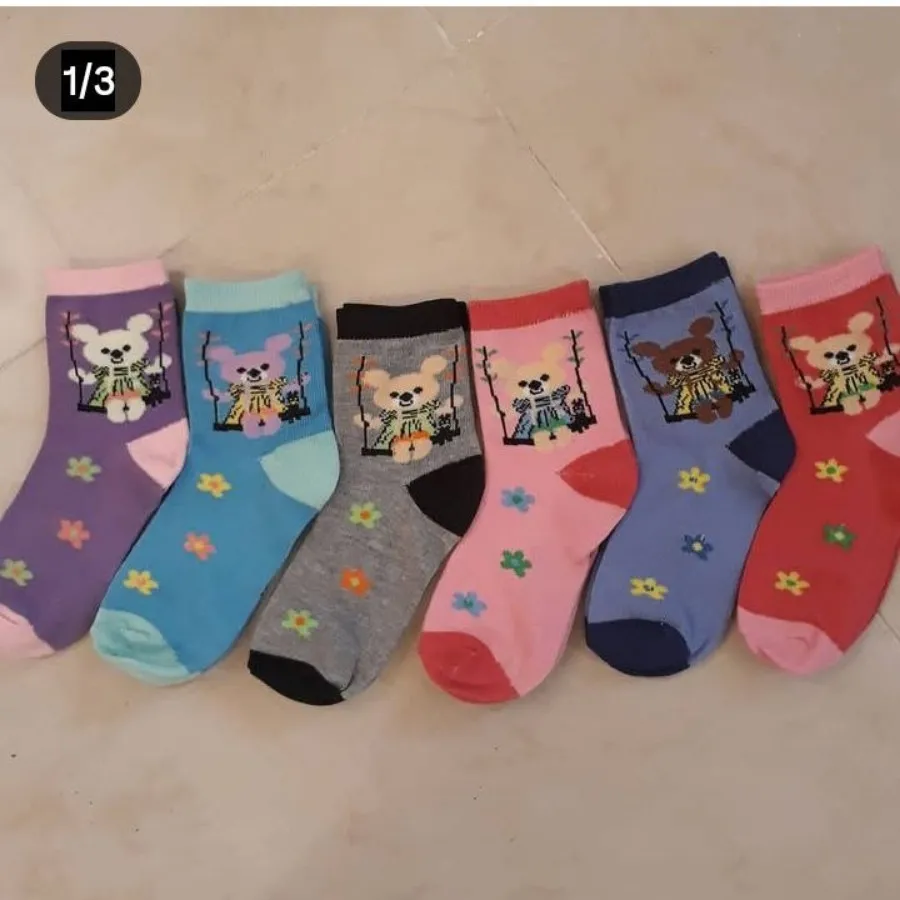 پک جوراب 12 تایی رنگا رنگ