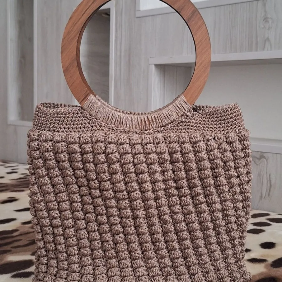 کیف دستبافت مکرومه بافی