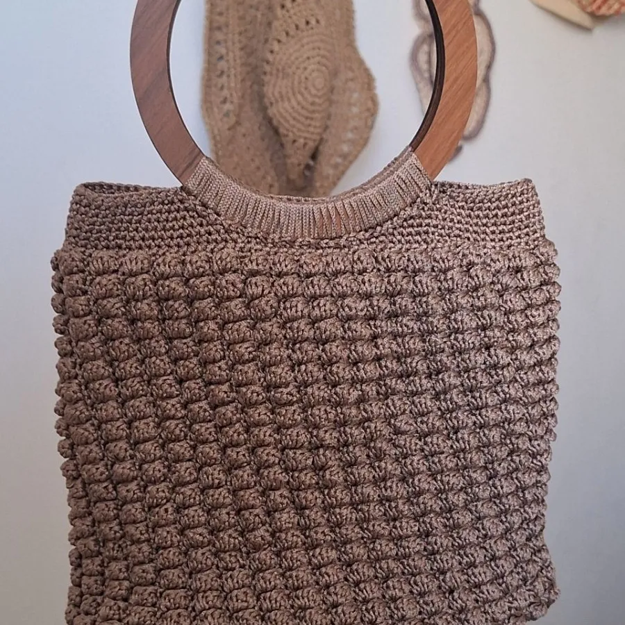 کیف دستبافت مکرومه بافی