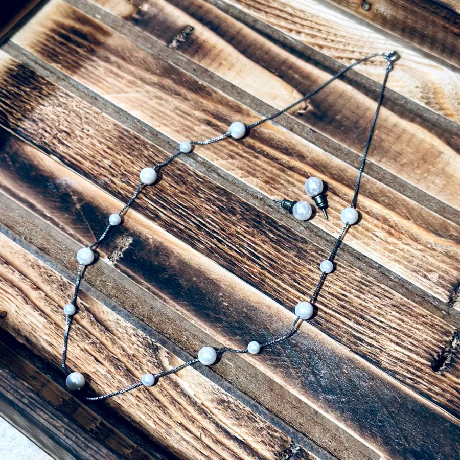 نیم ست مرواریدی