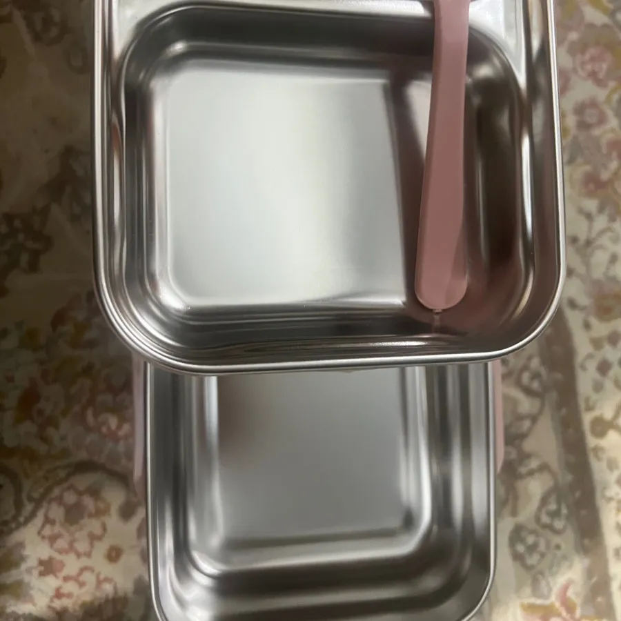 ظرف غذا دو طبقه استیل