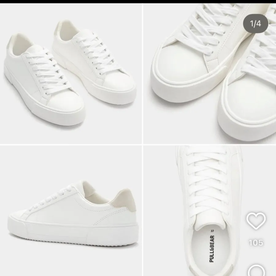 کفش سفید pull &bear