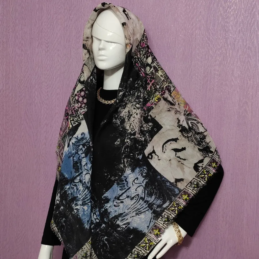 روسری نخی قواره بزرگ