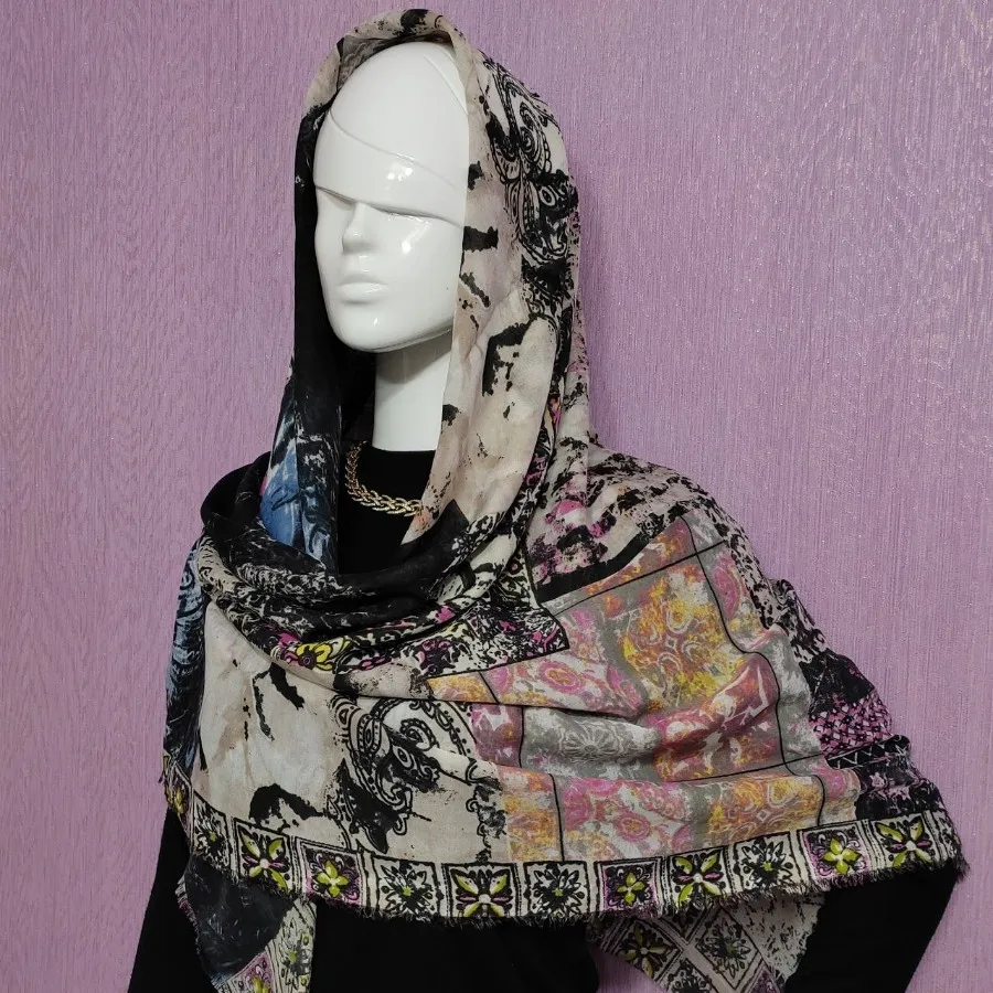 روسری نخی قواره بزرگ