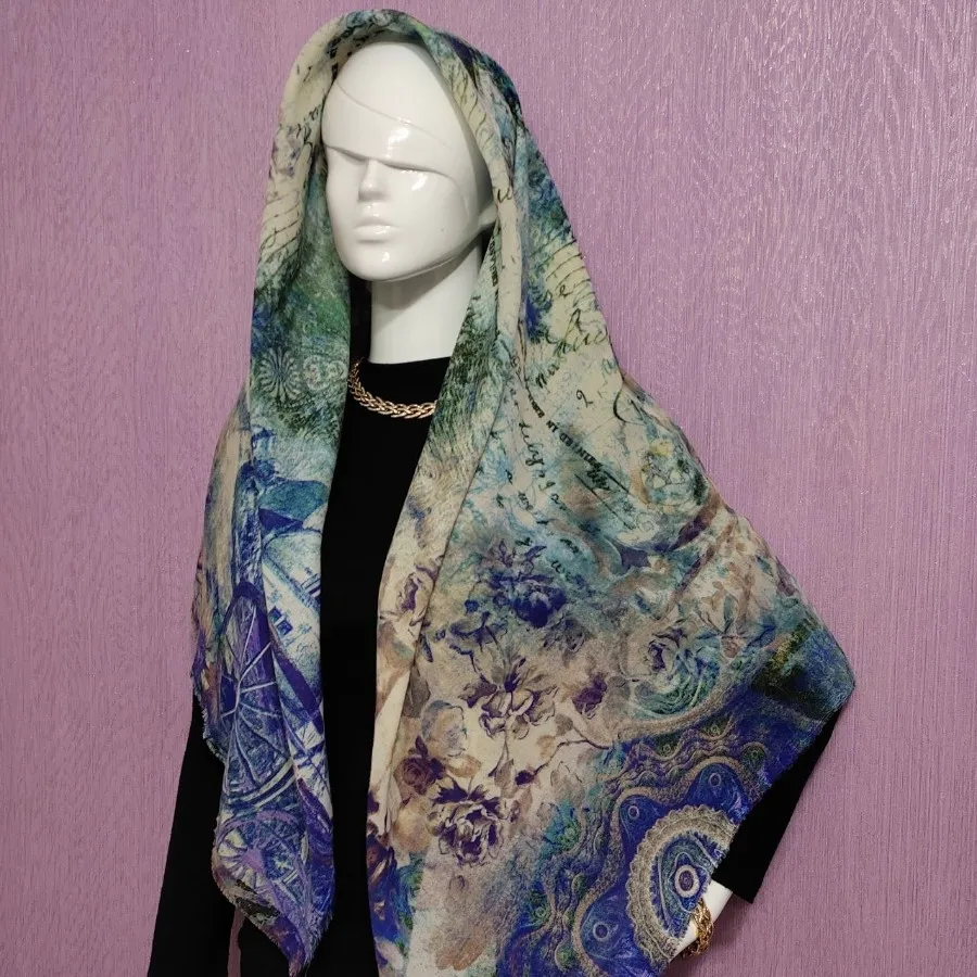 روسری نخی قواره بزرگ