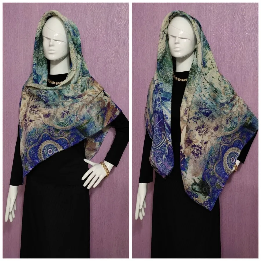 روسری نخی قواره بزرگ