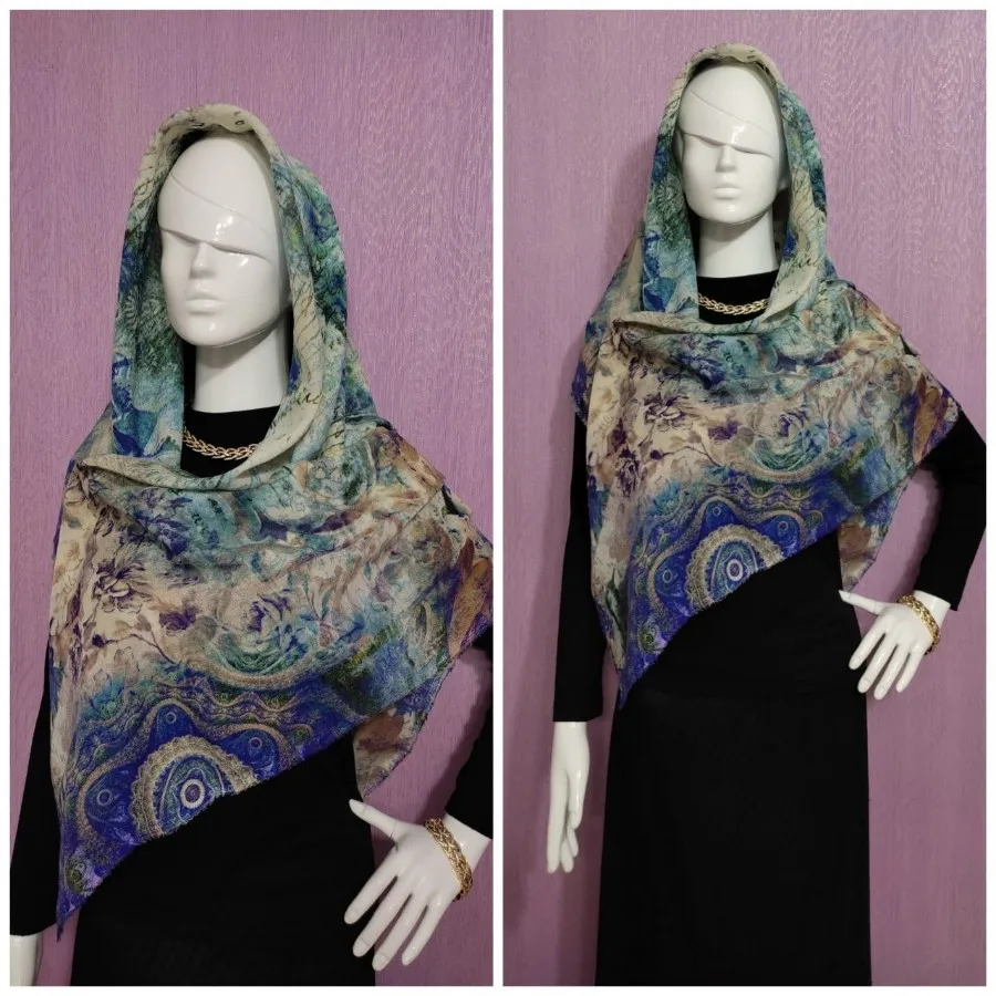 روسری نخی قواره بزرگ