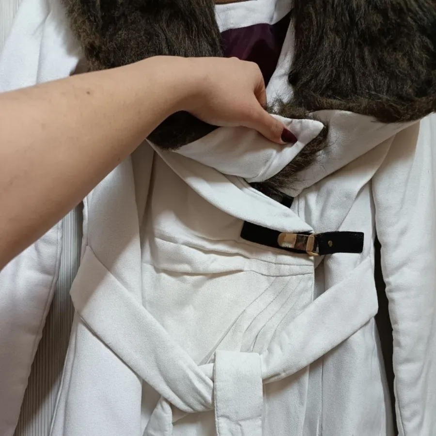 پالتو سفید خزدار ترند