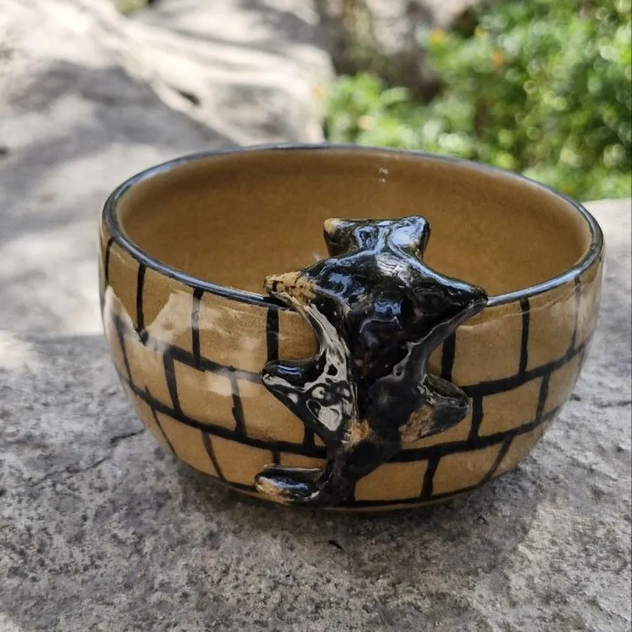 کاسه سفالی دست ساز