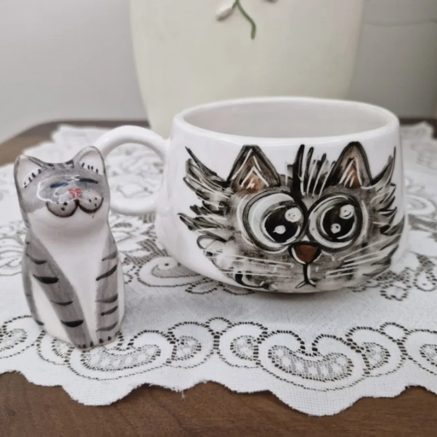 ست ماگ و نمکدان گربه