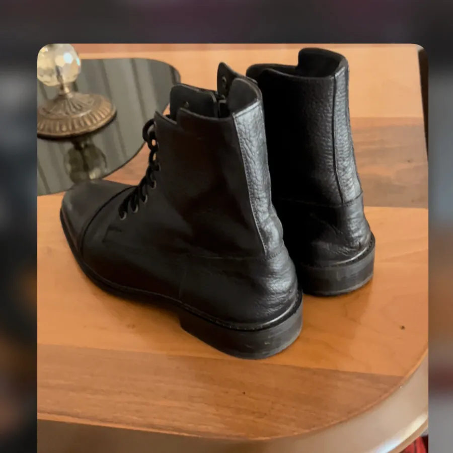 نیم بوت چرم طبیعی