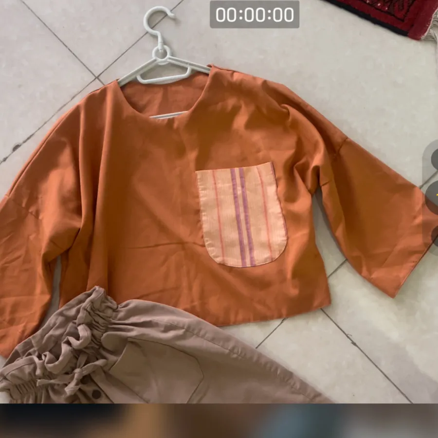 شومیز باکسی و شلوار مام