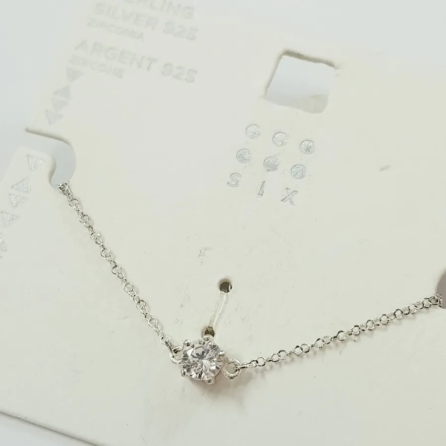 دستبند نقره 925 سنگ زیرکن