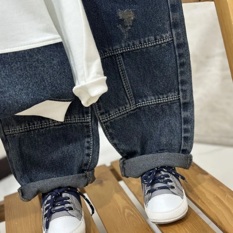 ست بلوز شلوار جین پسرونه