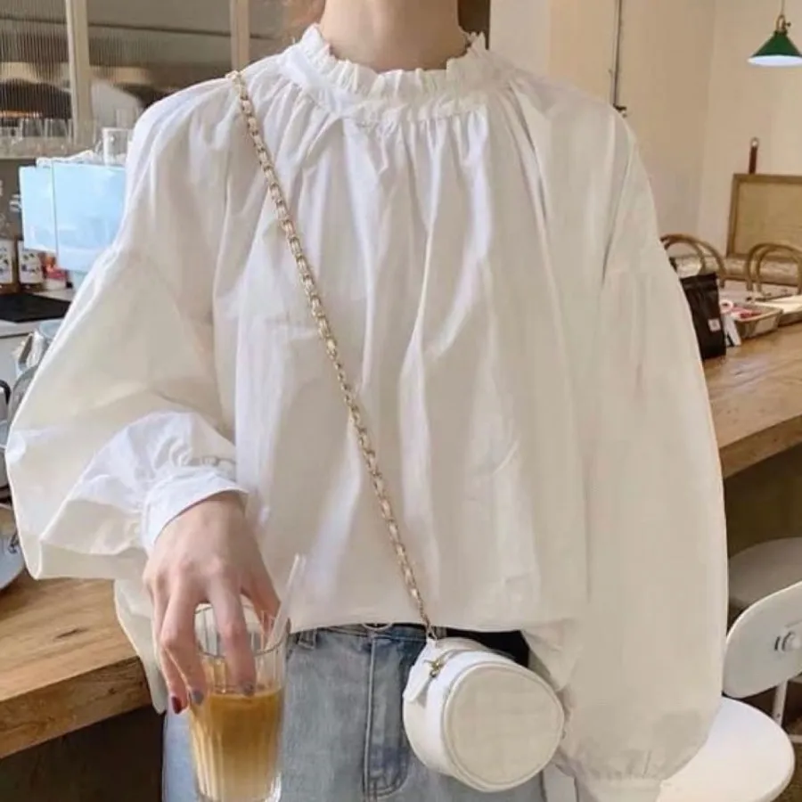 شومیز یقه پینترستی سفید