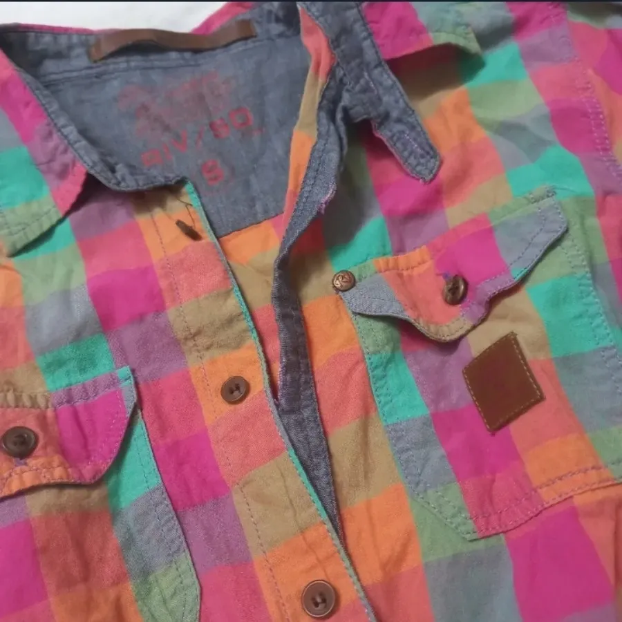 شومیز چهارخونه ترک