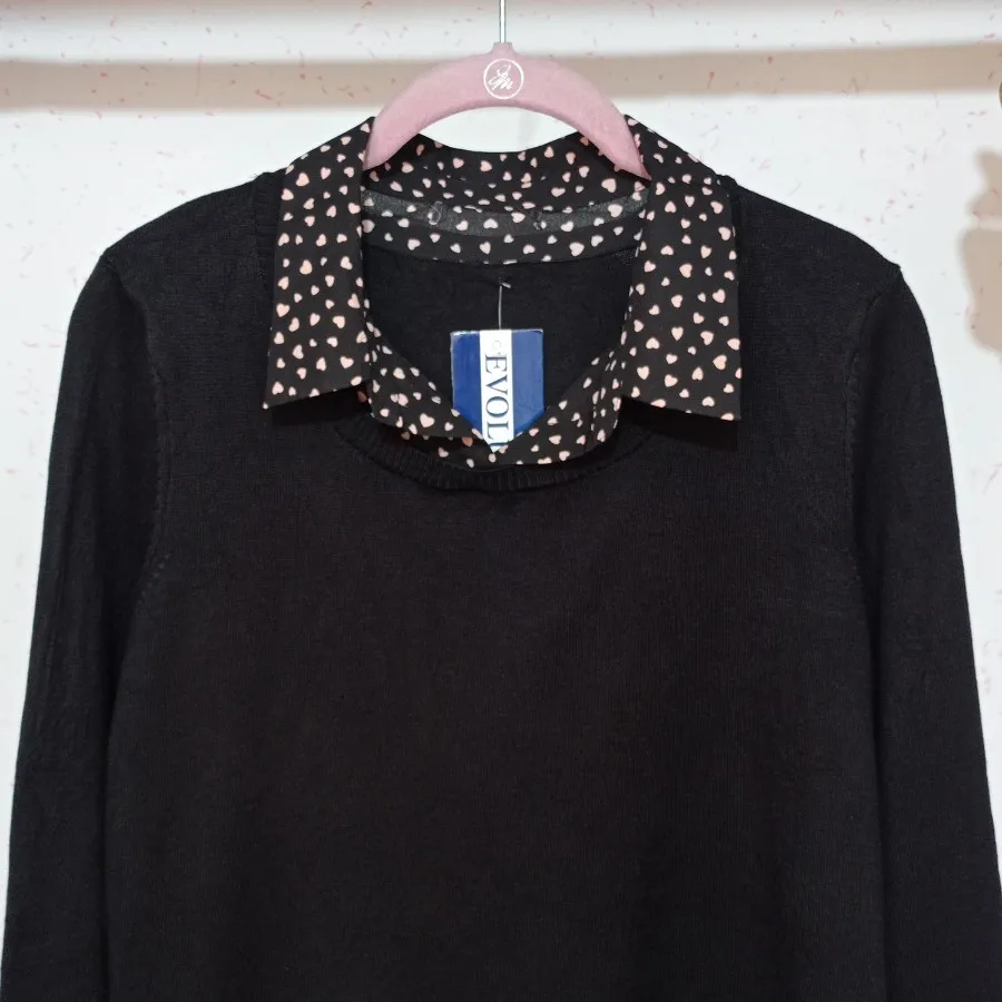 شومیز بافت دوتکه نما