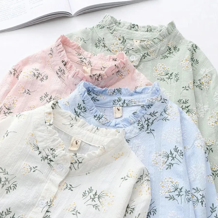 شومیز گل بابونه خامه دوزی