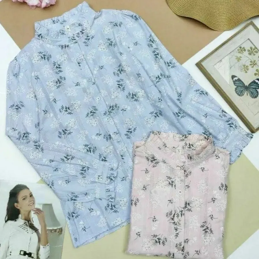 شومیز گل بابونه خامه دوزی