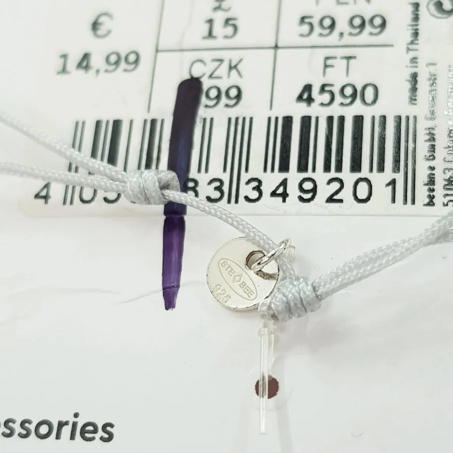 دستبند  پلاک نقره 925