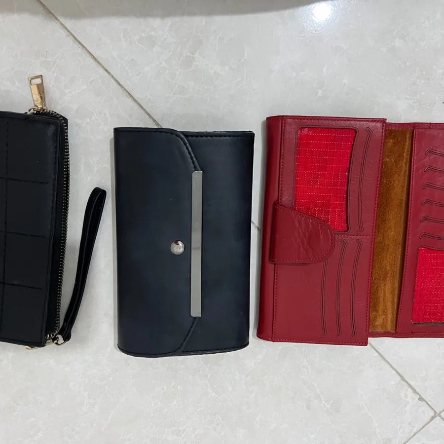 سه عدد کیف پول چرم