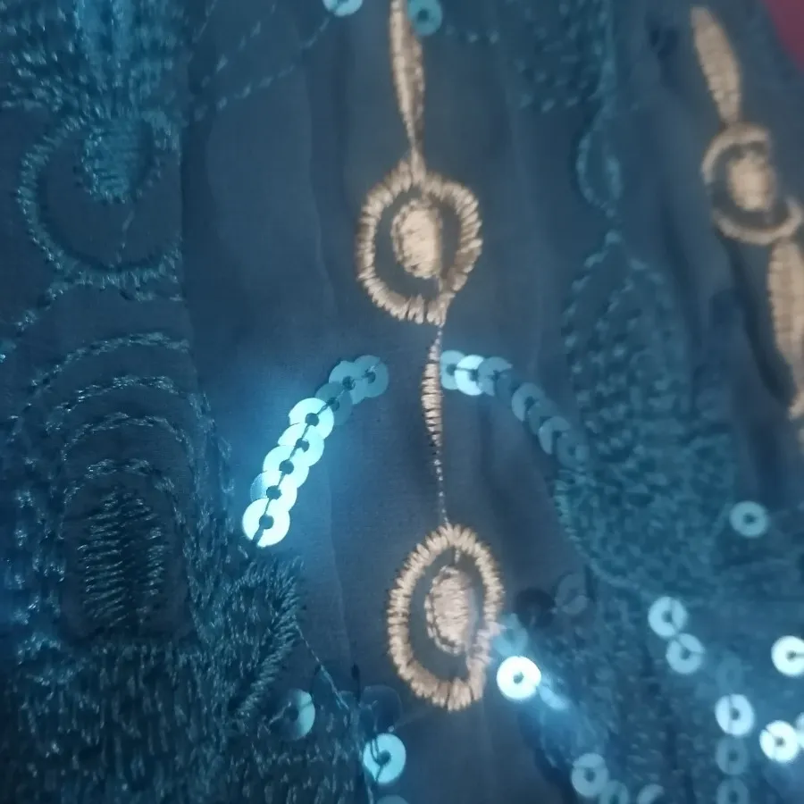 دامن حریر پولکدوزی