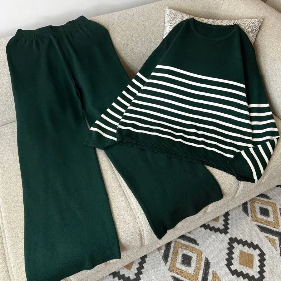 ست بلوزشلوار بافت گرم